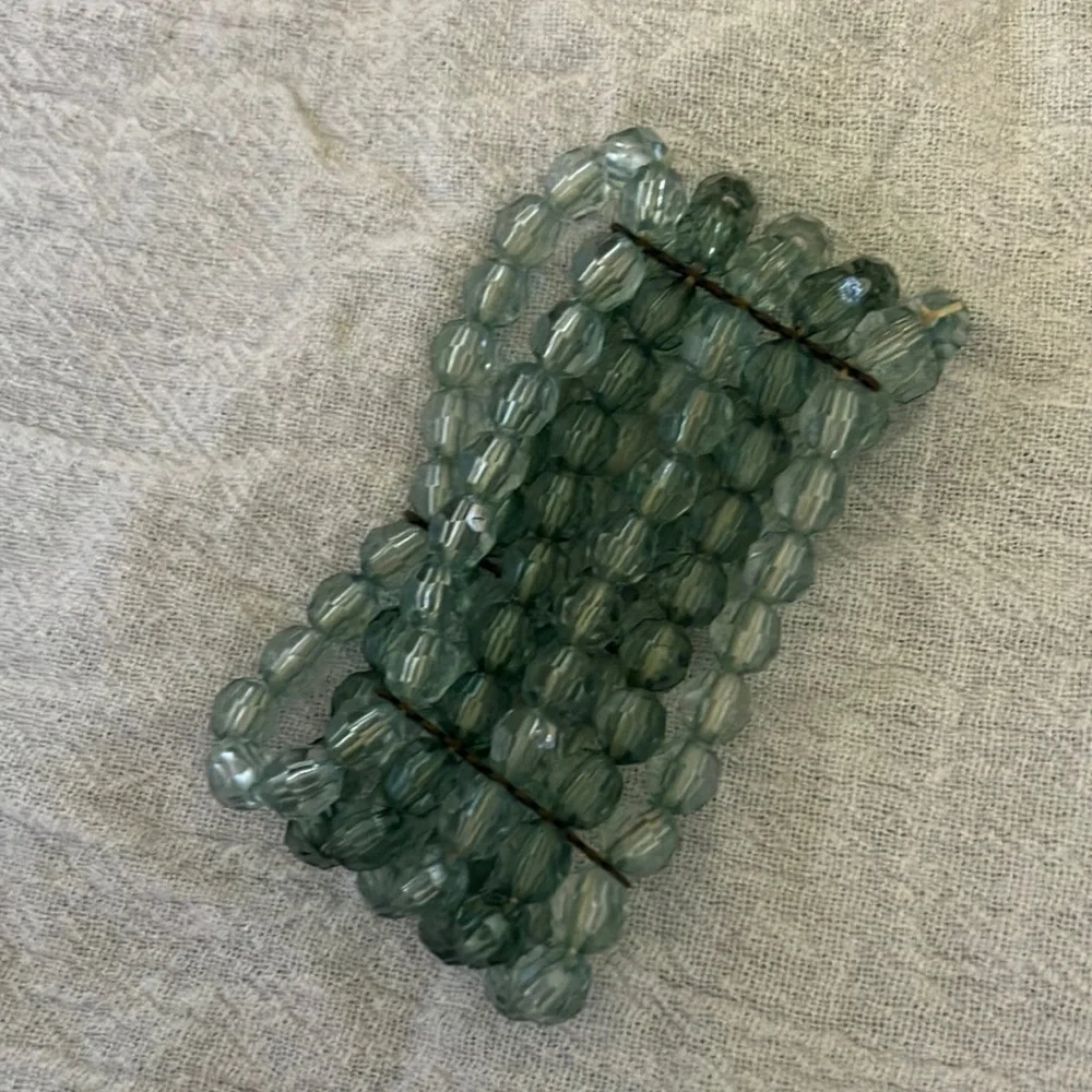 Green‎ Faceted Crystal Bracelet
